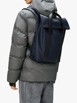 2 Way Tote Backpack - Rugzak Rains Blauw city 12940-vue-porte